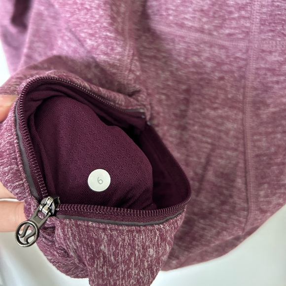 Lululemon Quarter zip Jacket, Pre-owned, Great Condition, Plum Color, Si… - Picture 6 of 7